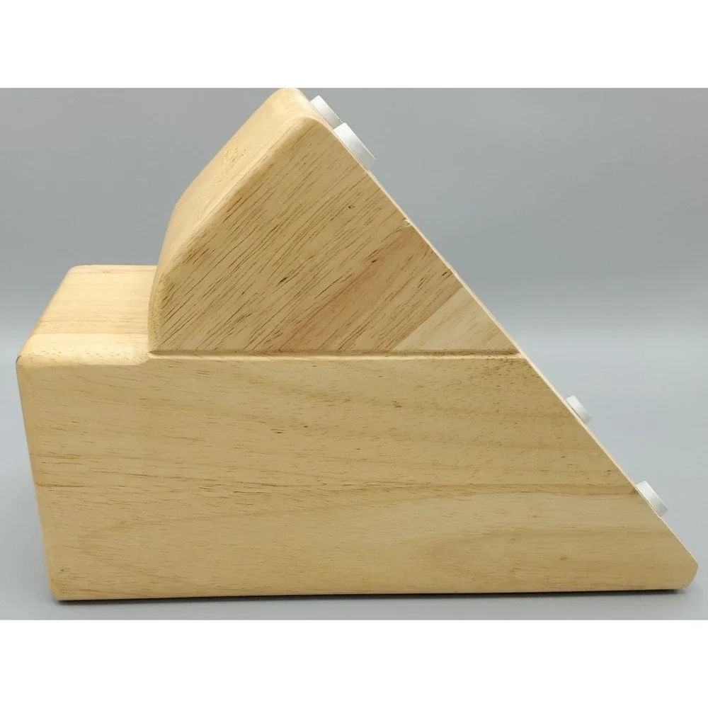 Wusthof 13‎ Slot Solid Hardwood Knife Block Blonde Light  HD1303 Countertop READ